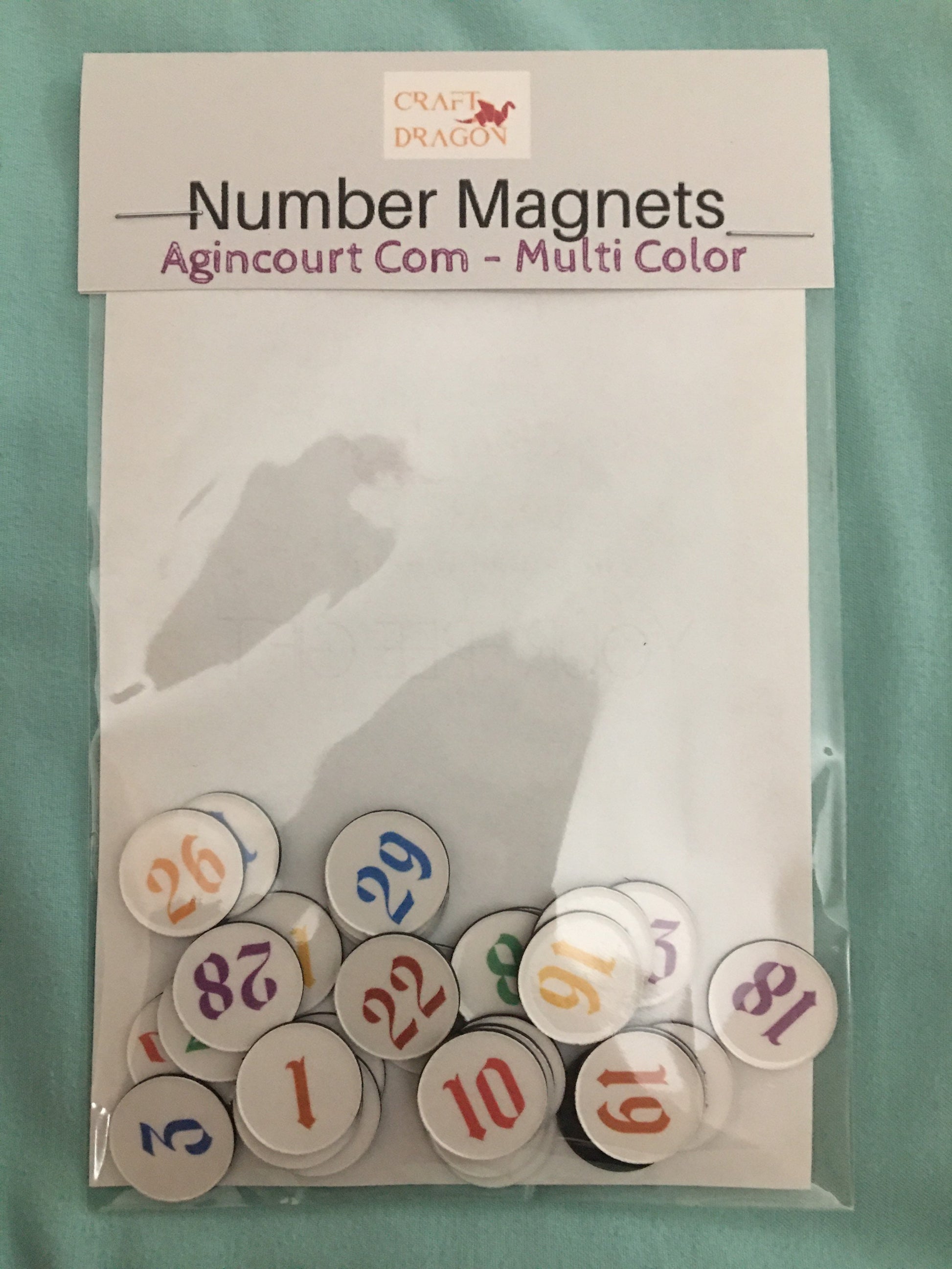 Number Magnets for Calendar // BEST SELLER // Perpetual Calendar- Agincourt Com - Multi Color