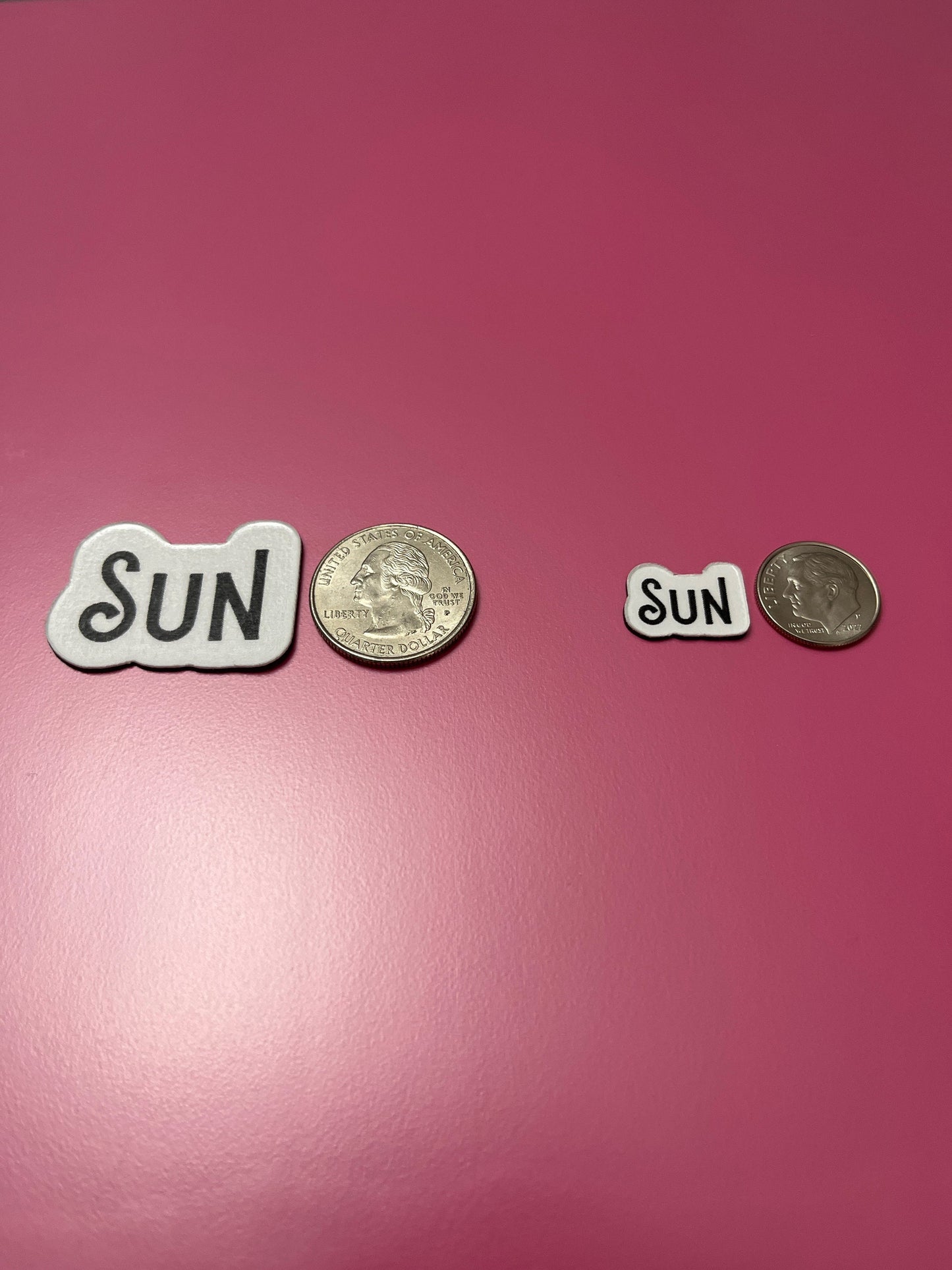 Magnetic Three Letter Days of the Week // Calendar Days Sunday through Saturday Magnets // Planner Magnets 2 sizes
