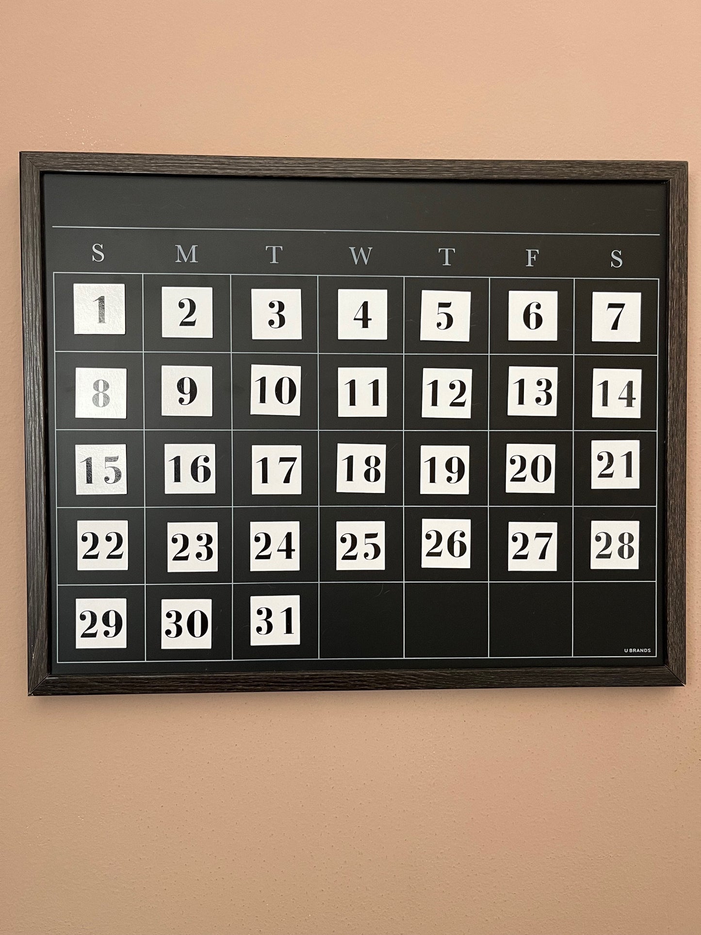 Bodoni Boxed Number Magnets for Magnetic Calendar // Best Seller Magnet Number