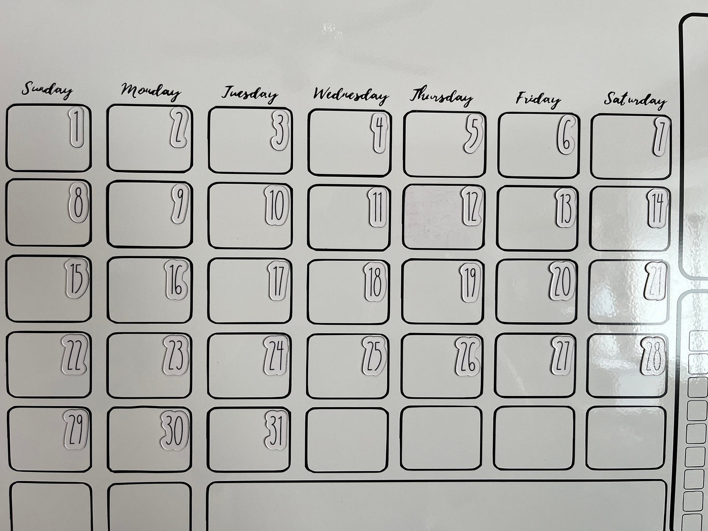 Rae Dunn Magnet Numbers for Calendar or Board // Daily Magnets // Rae Dunn Font Numbers